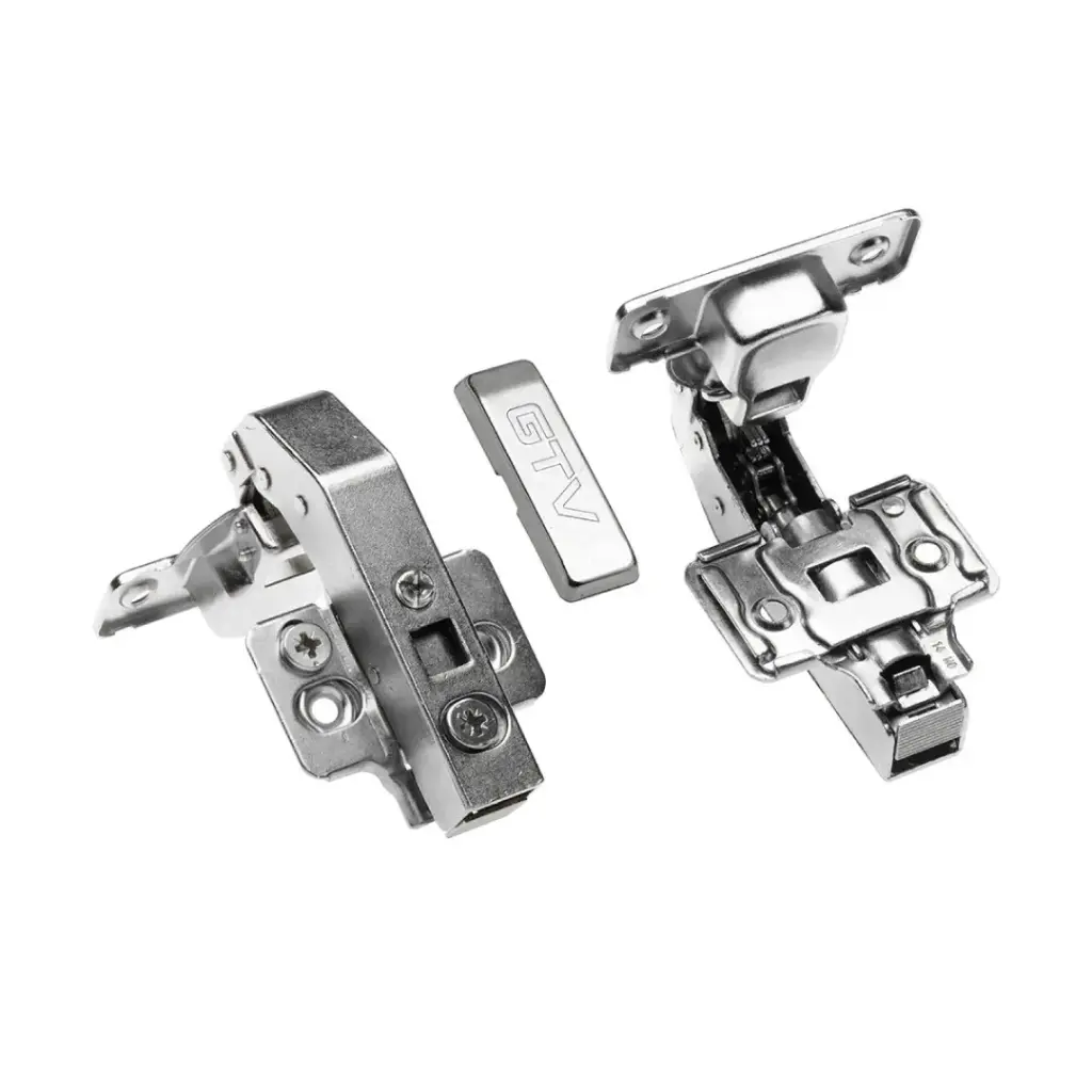 Hinge hydraulic angular 90o, H=0, eccentric adjustment of roller and arm
