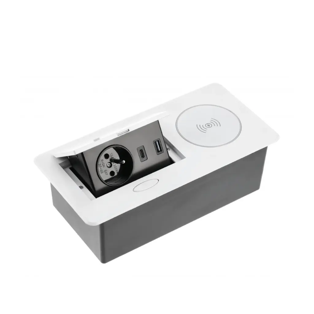 AVARO Recessed Furniture Socket White