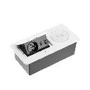 AVARO Recessed Furniture Socket White
