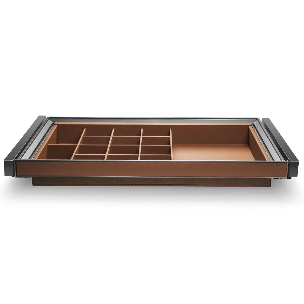 Pull Out Leather Lingerie Storage Box : 900 mm 