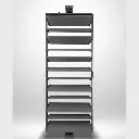 Swivel shoes rack ；701x322x(1885-2035)mm