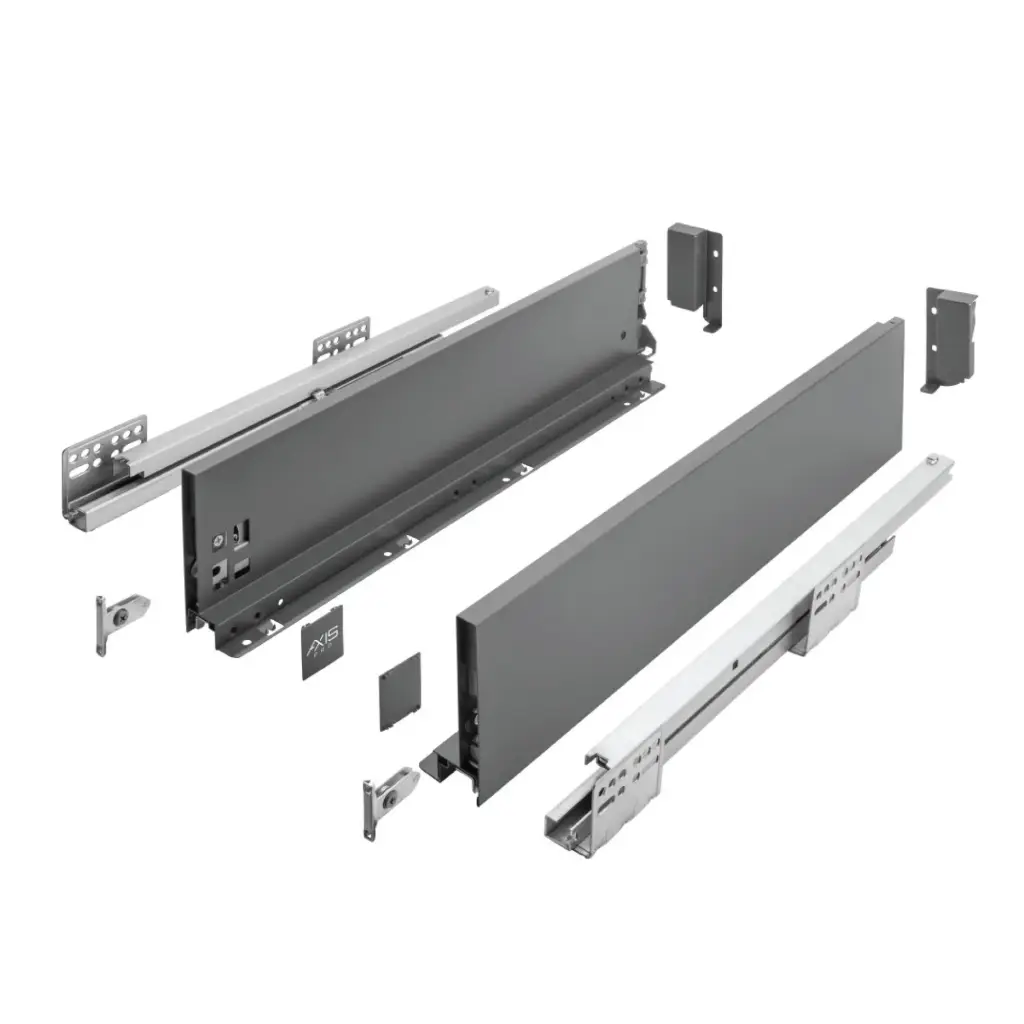 Drawer system AXISPRO 500mm anthracite - medium size H116 