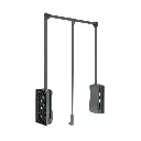 PULL DOWN WARDROBE RAIL 910mm  8 kg Anthracite