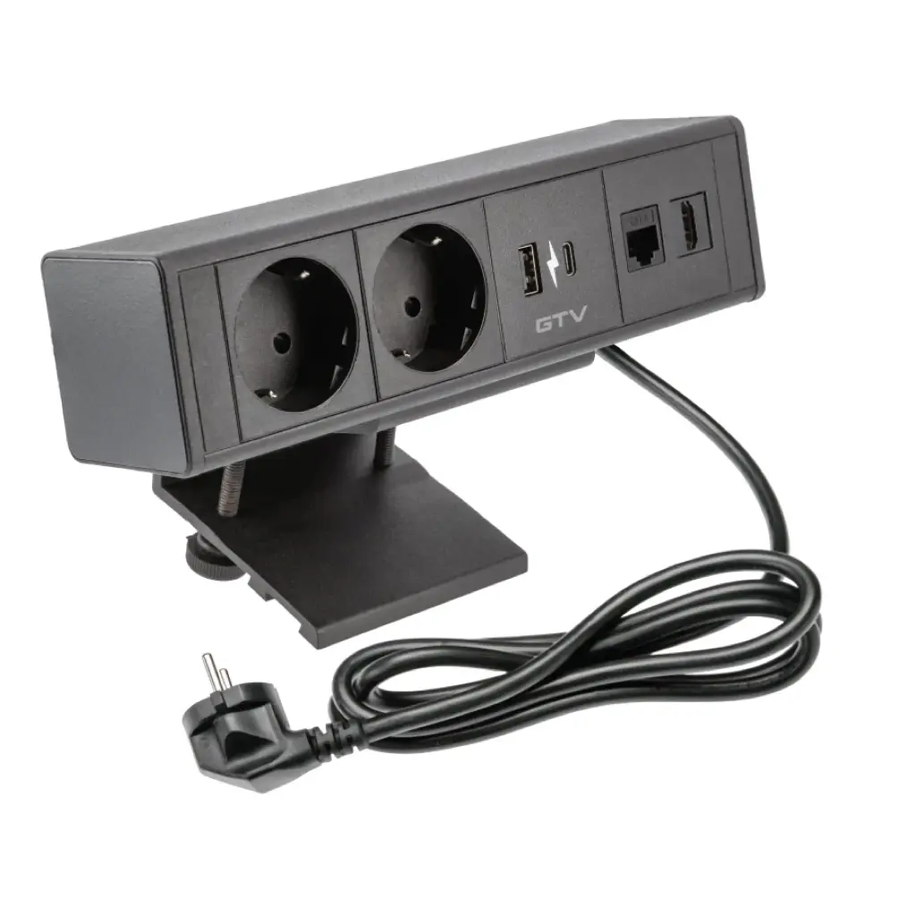 GTV Furniture socket BAR, black