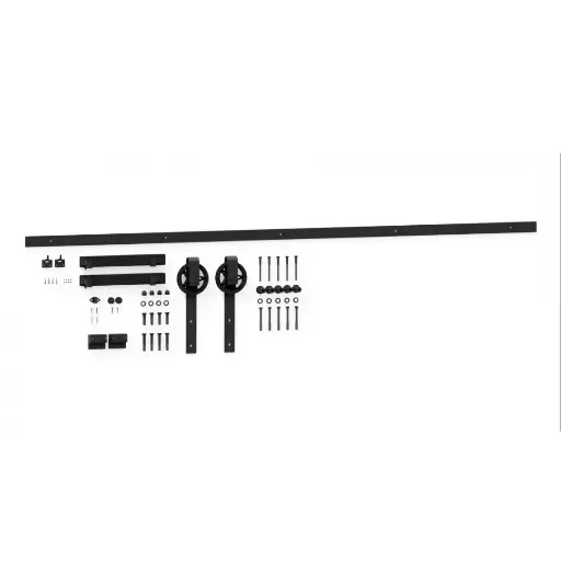 [A-SN-LOFT-200-20MN] LOFT sliding system, 200 cm, black matt (10x35mm + 10x60mm)
