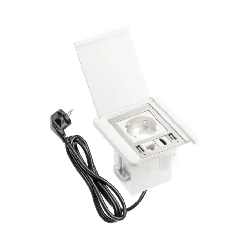 [AE-GM1SSLI-10] Shutter recessed furniture socket