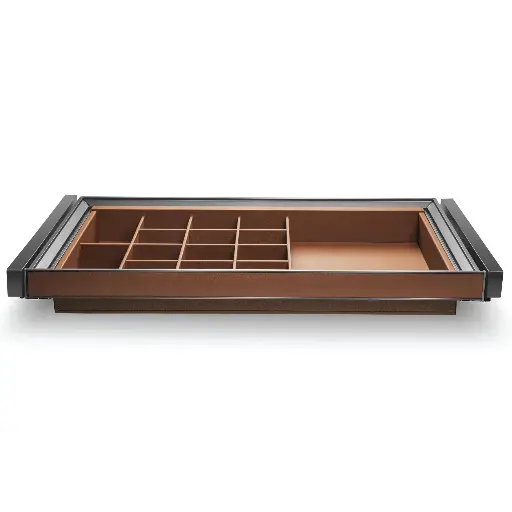 [WG-PRZEGB-S-90-31] Pull Out Leather Lingerie Storage Box : 900 mm 