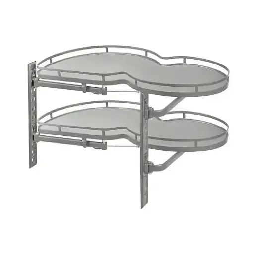 [KN-10-LAP] Corner basket 1000, left, flat bar, anthracite
